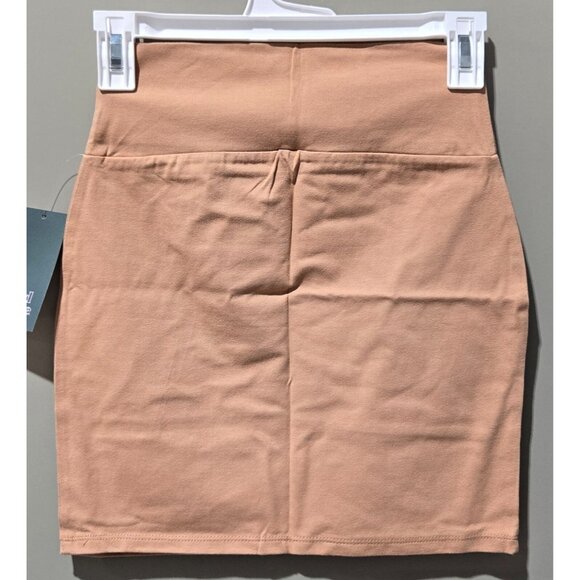 Wild Fable Camel Brown Slim Fit Bodycon Mini Pencil Knit Skirt -- Women's Small - Picture 4 of 7